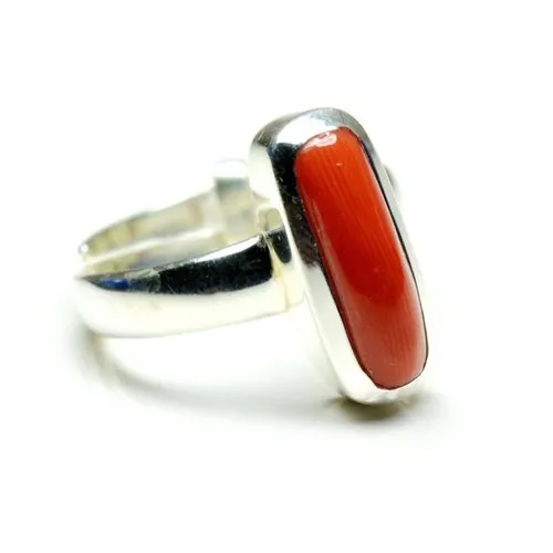 Red Coral Ring | Online gold jewellery, Coral stone ring, Gold ring designs